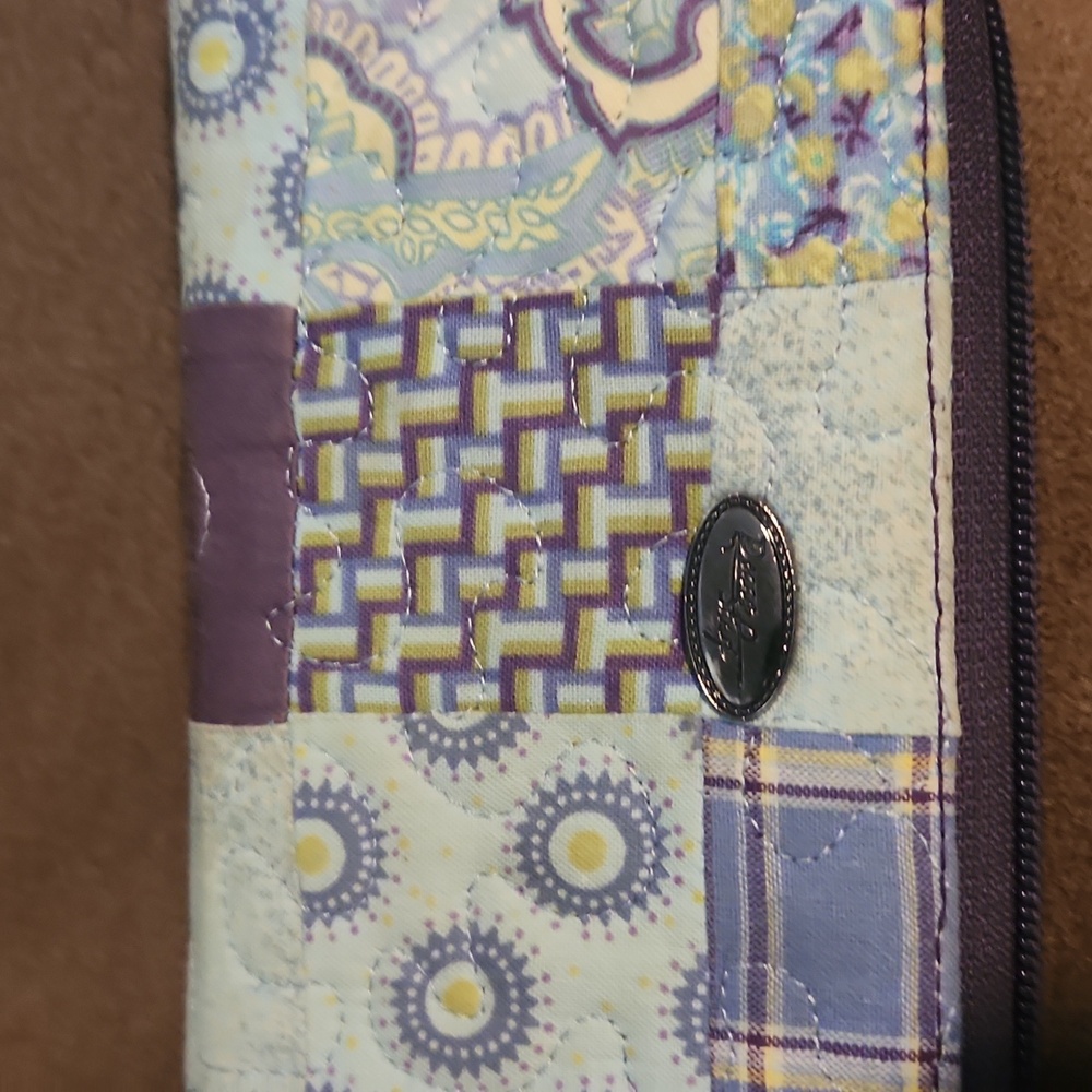 Donna Sharp Patchwork Quilted Clutch Snap Wallet - image 3